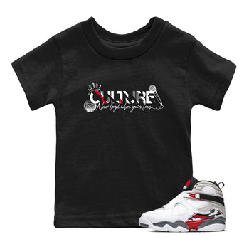 Sneaker match tees – Sneaker Tees To Match Air Jordan 8 Bunny Shoes Air Jordan 8 White and True Red – Culture Kids T-Shirt Black 1