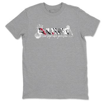 Sneaker match tees – Sneaker Tees To Match Air Jordan 8 Bunny Shoes Air Jordan 8 White and True Red – Culture Tee Heather Grey 2