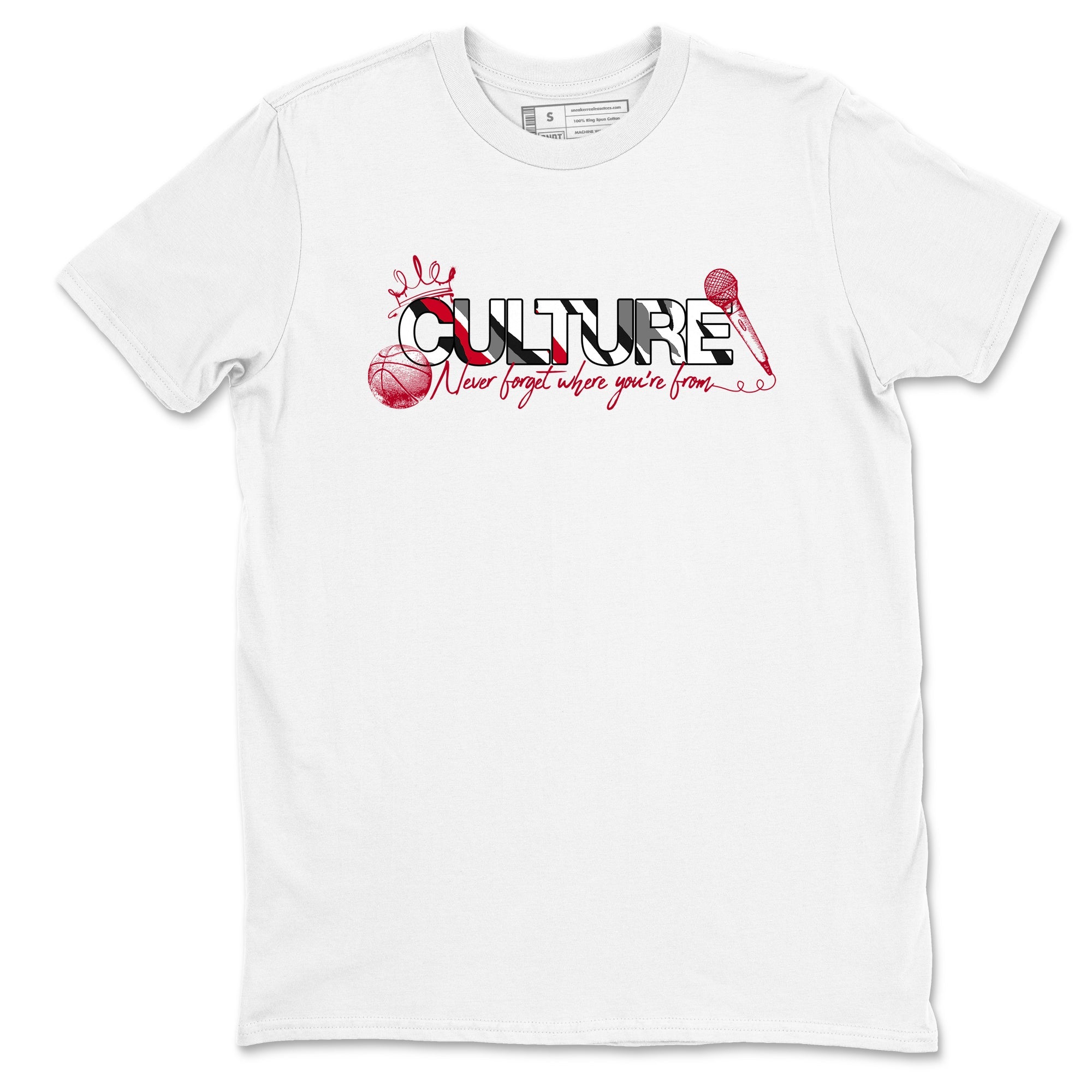 Sneaker match tees – Sneaker Tees To Match Air Jordan 8 Bunny Shoes Air Jordan 8 White and True Red – Culture Tee White 2