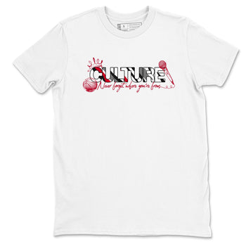 Sneaker match tees – Sneaker Tees To Match Air Jordan 8 Bunny Shoes Air Jordan 8 White and True Red – Culture Tee White 2