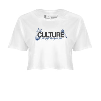Sneaker match tees – Sneaker Tees To Match Air Jordan 9 Flint Grey Shoes – Culture Crop T-Shirt White 2