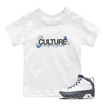 Sneaker match tees – Sneaker Tees To Match Air Jordan 9 Flint Grey Shoes – Culture Kids T-Shirt White 1