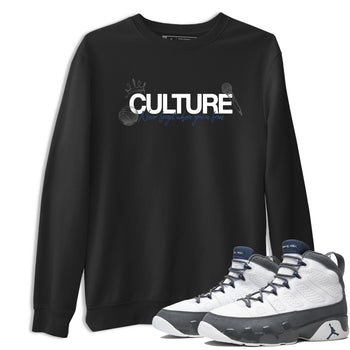 Sneaker match tees – Sneaker Tees To Match Air Jordan 9 Flint Grey Shoes – Culture Tee Black 1