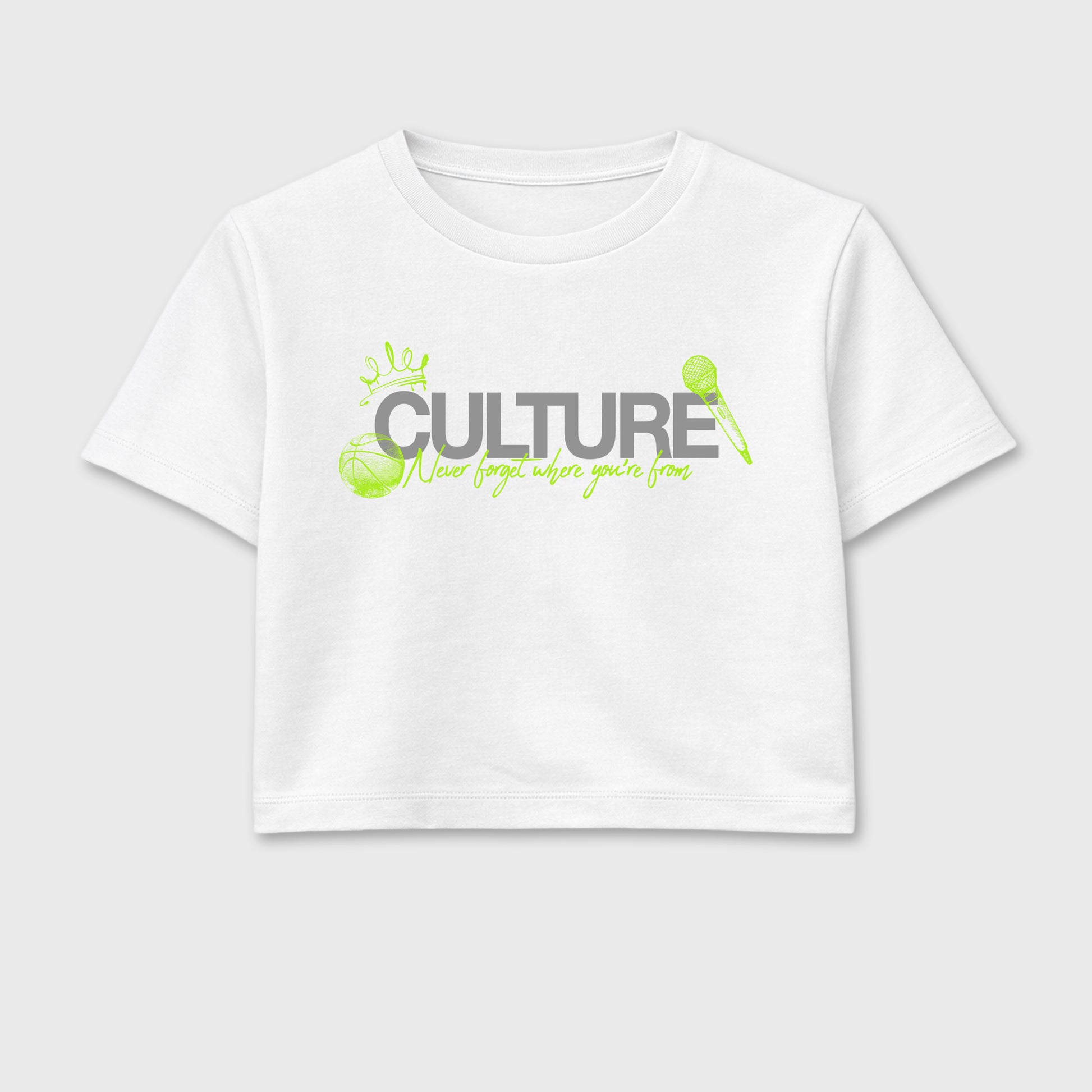 Sneaker match tees – Sneaker Tees To Match Air Max 90 Neon Yellow Shoes – Culture Crop T-Shirt White 2