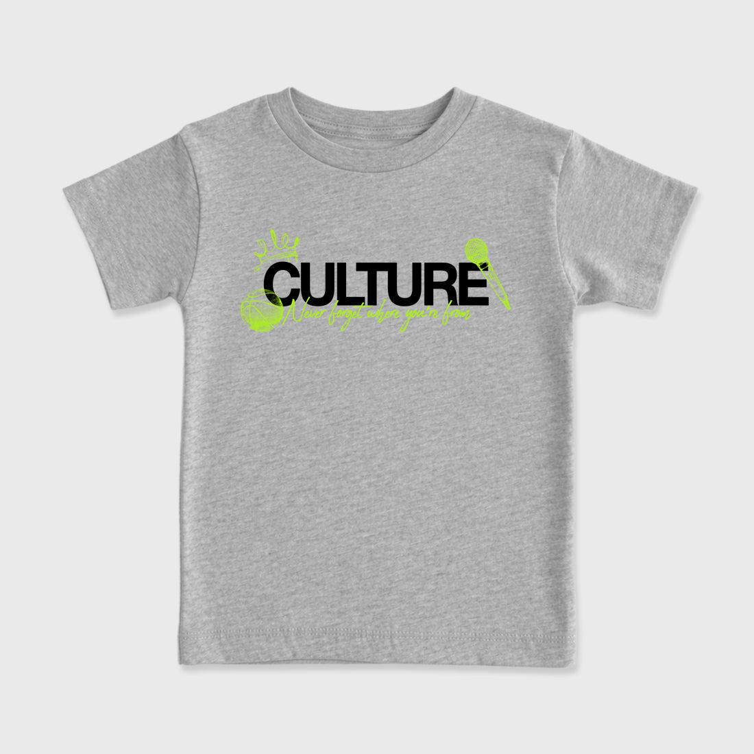 Sneaker match tees – Sneaker Tees To Match Air Max 90 Neon Yellow Shoes – Culture Kids T-Shirt Heather Grey 2