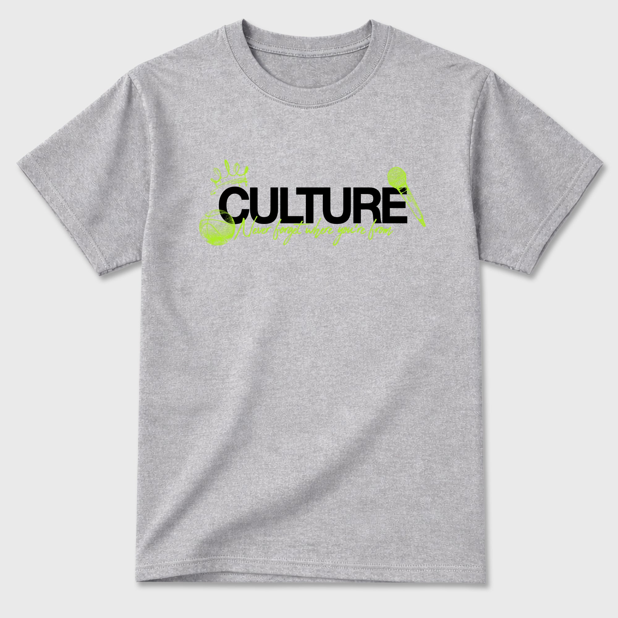 Sneaker match tees – Sneaker Tees To Match Air Max 90 Neon Yellow Shoes – Culture Tee Heather Grey 2