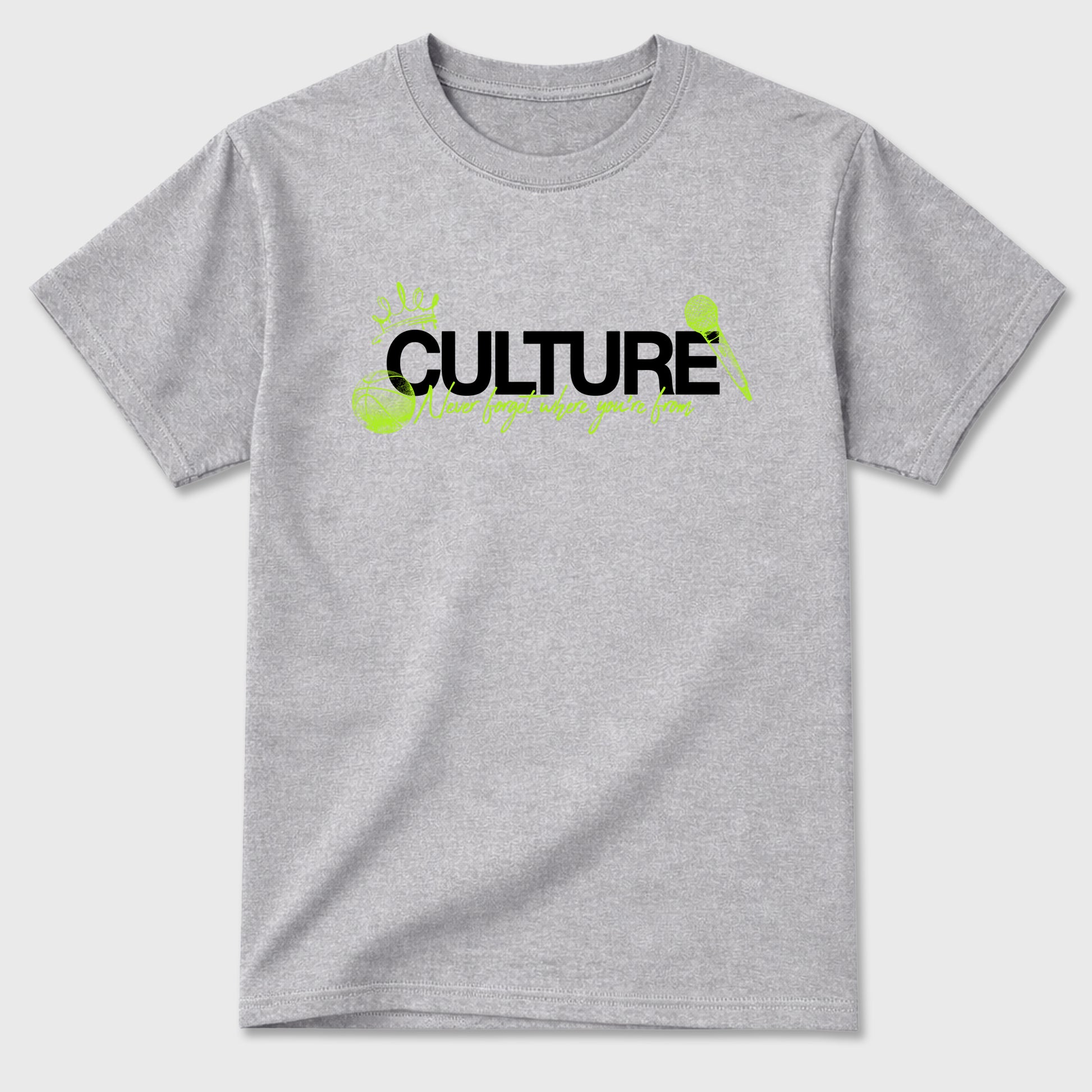 Sneaker match tees – Sneaker Tees To Match Air Max 90 Neon Yellow Shoes – Culture Tee Heather Grey 2