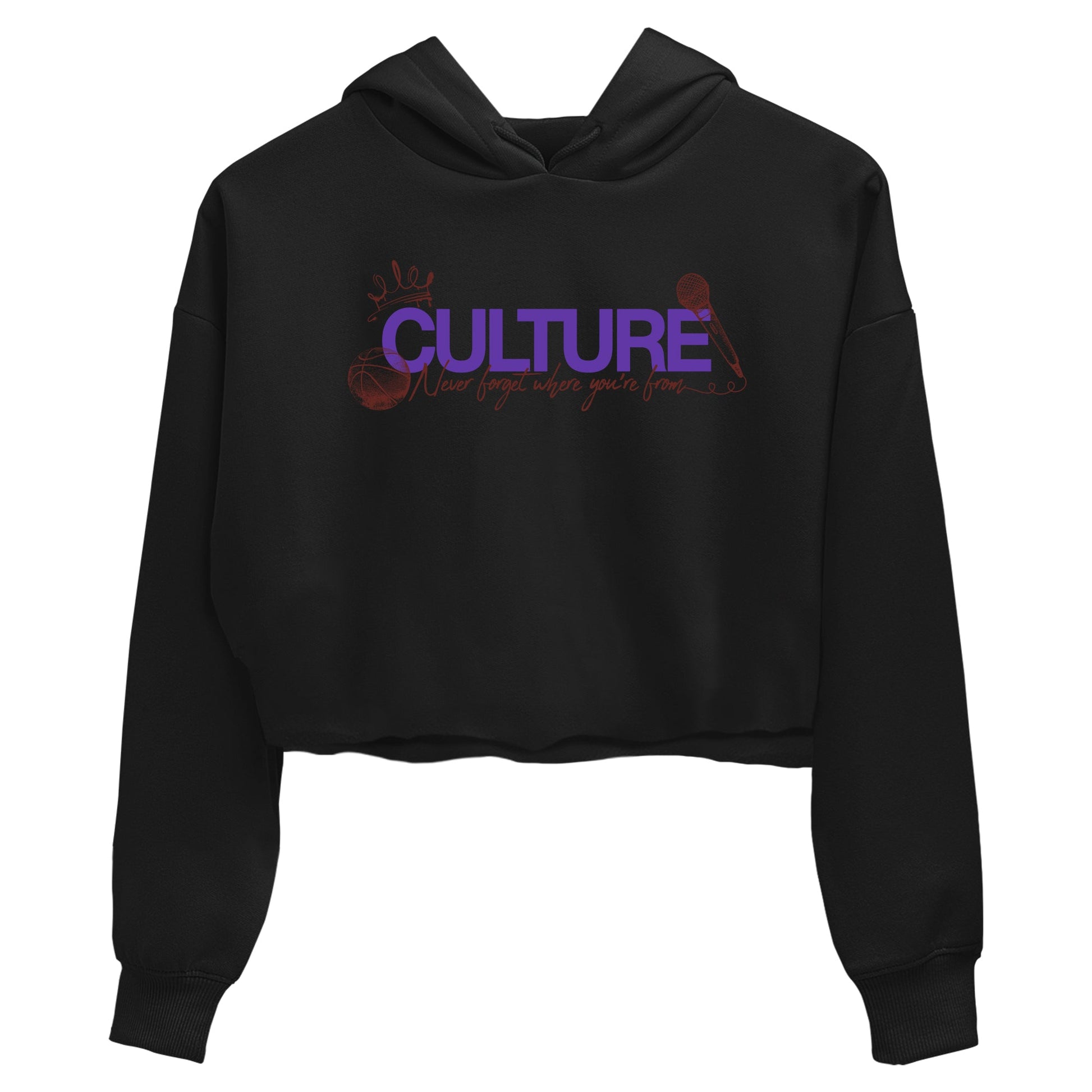 Sneaker match tees – Sneaker Threads To Match Dunk Low Persian Violet Shoes – Culture Crop T-Shirt Black 2