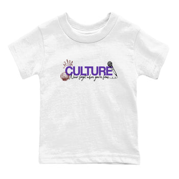 Sneaker match tees – Sneaker Threads To Match Dunk Low Persian Violet Shoes – Culture Kids T-Shirt White 2