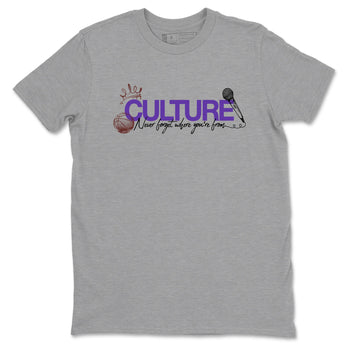 Sneaker match tees – Sneaker Threads To Match Dunk Low Persian Violet Shoes – Culture Tee Heather Grey 2