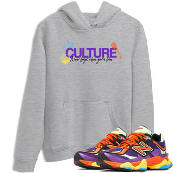 Sneaker Threads – Sneaker Tees To Match New Balance 9060 Prism Purple – Culture Graphic Tee Heather Grey 1. Perfect for Jordan releases 2025 colorways.