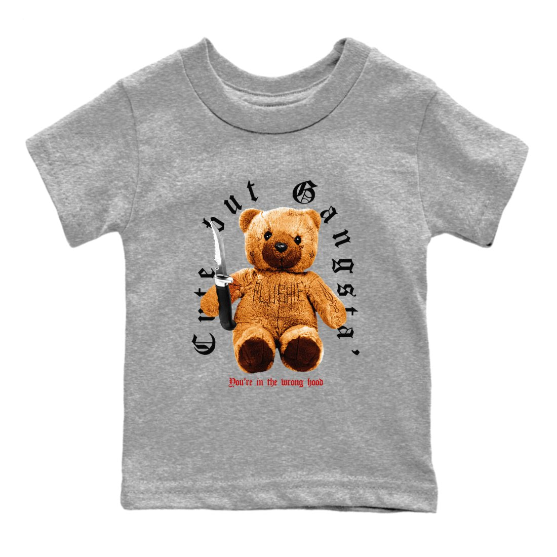 5s Archaeo Brown shirts to match jordans Cute Gangster sneaker match tees Air Jordan 5 Archaeo Brown SNRT Sneaker Release Tees Youth Baby Heather Grey 2 crew neck shirts