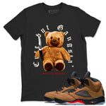 5s Archaeo Brown shirts to match jordans Cute Gangster sneaker match tees Air Jordan 5 Archaeo Brown SNRT Sneaker Release Tees unisex cotton Black 1 crew neck shirts