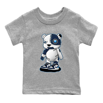 1s Obsidian shirts to match jordans Cyborg Bear shirts to match Jordans AJ1 Retro Low OG Obsidian match shoes to clothes SNRT Sneaker Tees Youth Baby Heather Grey 2 tee