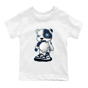 1s Obsidian shirts to match jordans Cyborg Bear shirts to match Jordans AJ1 Retro Low OG Obsidian match shoes to clothes SNRT Sneaker Tees Youth Baby White 2 tee
