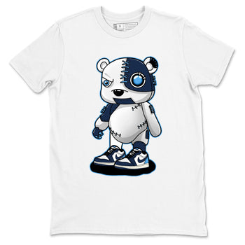 1s Obsidian shirts to match jordans Cyborg Bear shirts to match Jordans AJ1 Retro Low OG Obsidian match shoes to clothes SNRT Sneaker Tees unisex cotton White 2 shirts