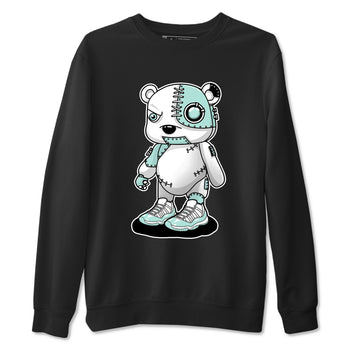 Cyborg Bear sneaker match t-shirt styled to complete your fit with the Air Jordan 11 Igloo sneakers, shown in Black 2.