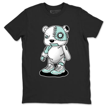 Cyborg Bear sneaker match t-shirt styled to complete your fit with the Air Jordan 11 Igloo sneakers, shown in Black 2.