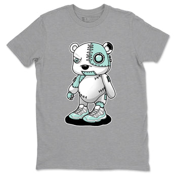 Cyborg Bear sneaker match t-shirt styled to complete your fit with the Air Jordan 11 Igloo sneakers, shown in Heather Grey 2.