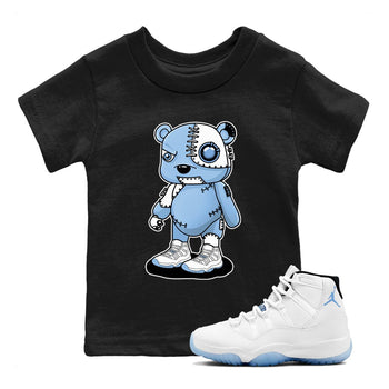 AJ11 Retro Legend Blue shirts to match jordans Cyborg Bear best t shirts to wear with jordans 11s Legend Blue match shoes to clothes SNRT Sneaker Tees Youth Baby Black 1 tee