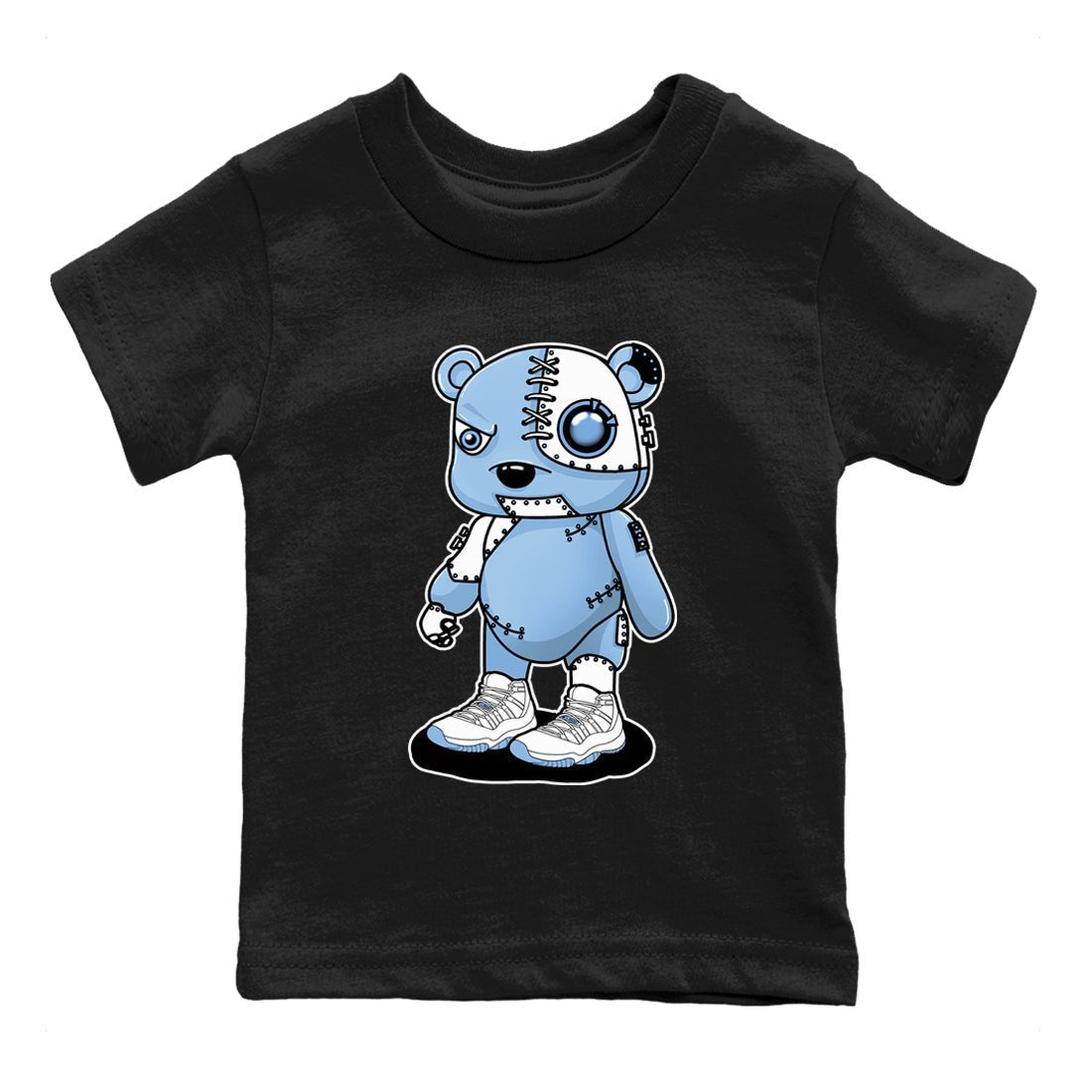 AJ11 Retro Legend Blue shirts to match jordans Cyborg Bear best t shirts to wear with jordans 11s Legend Blue match shoes to clothes SNRT Sneaker Tees Youth Baby Black 2 tee
