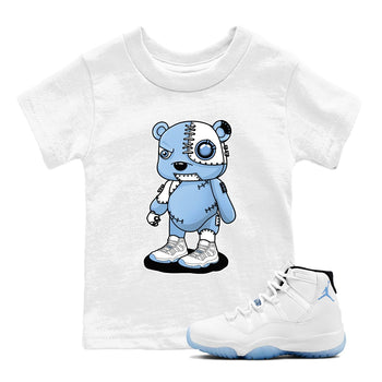 AJ11 Retro Legend Blue shirts to match jordans Cyborg Bear best t shirts to wear with jordans 11s Legend Blue match shoes to clothes SNRT Sneaker Tees Youth Baby White 1 tee