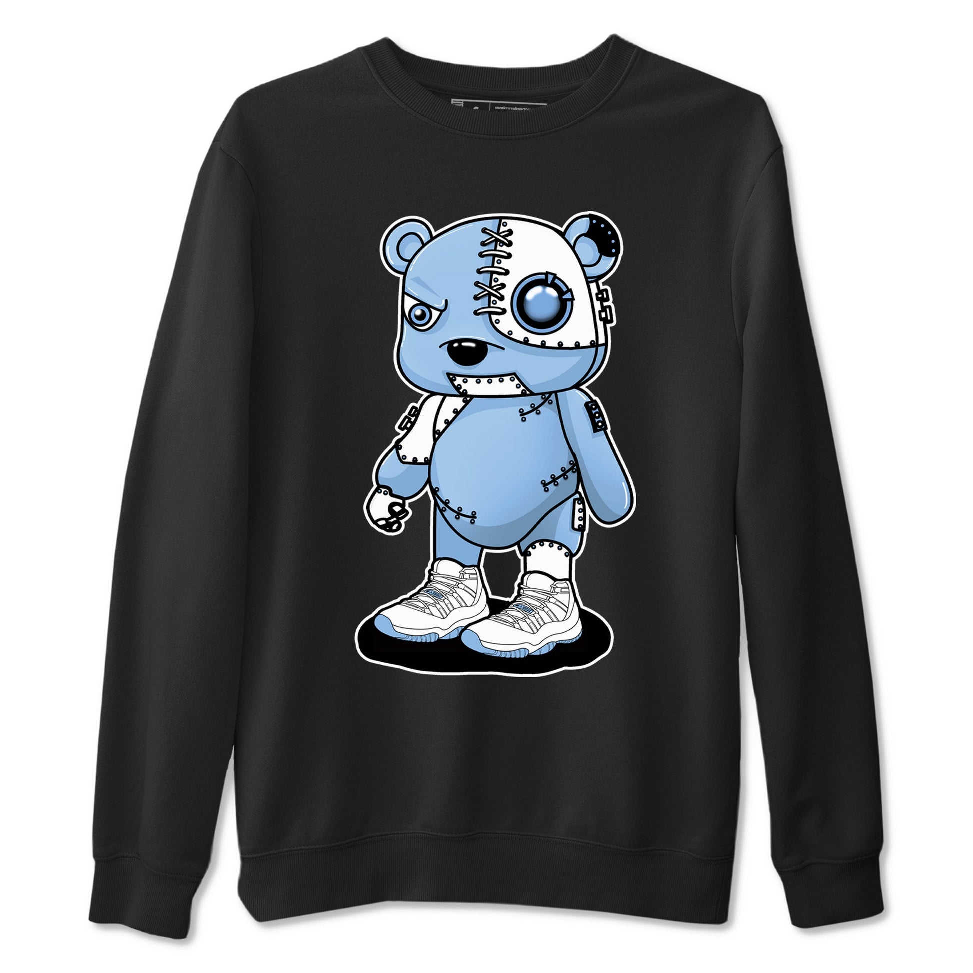 AJ11 Retro Legend Blue shirts to match jordans Cyborg Bear best t shirts to wear with jordans 11s Legend Blue match shoes to clothes SNRT Sneaker Tees unisex cotton Black 2 shirts