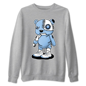 AJ11 Retro Legend Blue shirts to match jordans Cyborg Bear best t shirts to wear with jordans 11s Legend Blue match shoes to clothes SNRT Sneaker Tees unisex cotton Heather Grey 2 shirts