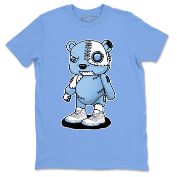 AJ11 Retro Legend Blue shirts to match jordans Cyborg Bear best t shirts to wear with jordans 11s Legend Blue match shoes to clothes SNRT Sneaker Tees unisex cotton Carolina Blue 2 shirts