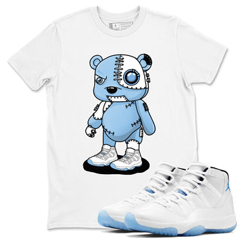 AJ11 Retro Legend Blue shirts to match jordans Cyborg Bear best t shirts to wear with jordans 11s Legend Blue match shoes to clothes SNRT Sneaker Tees unisex cotton White 1 shirts