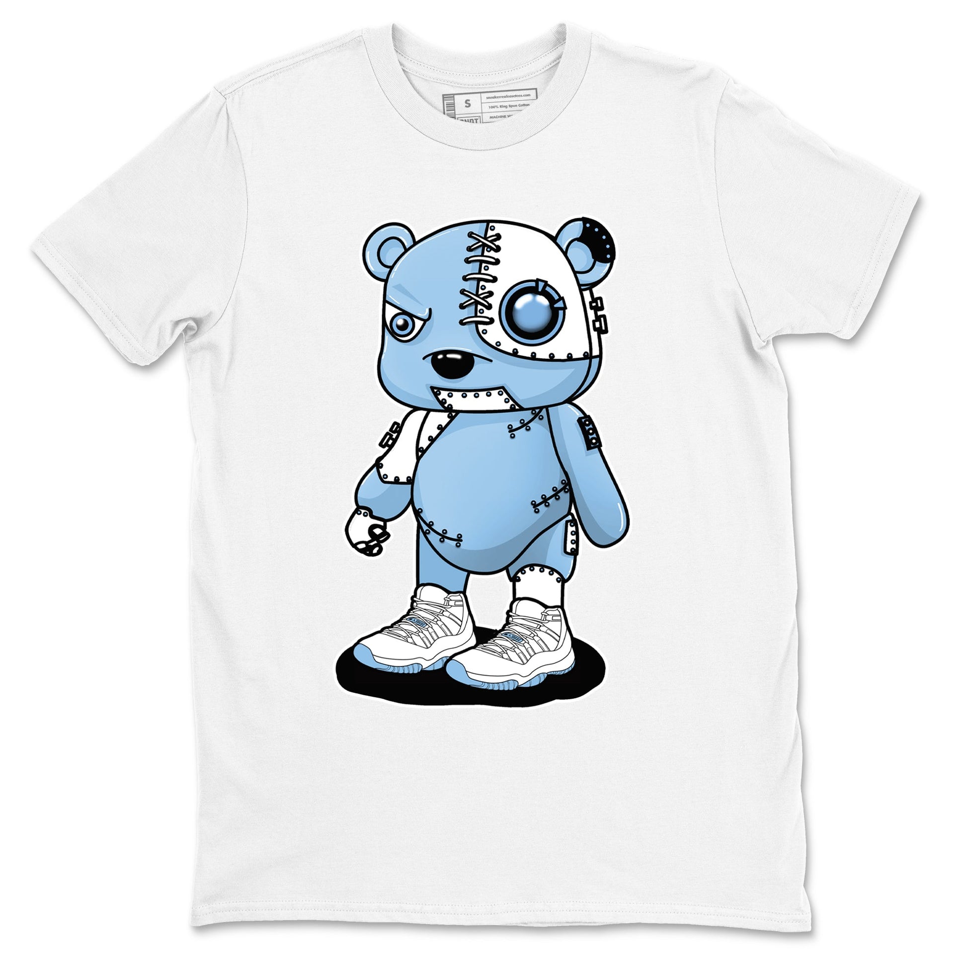 AJ11 Retro Legend Blue shirts to match jordans Cyborg Bear best t shirts to wear with jordans 11s Legend Blue match shoes to clothes SNRT Sneaker Tees unisex cotton White 2 shirts