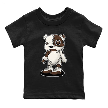 AJ12 Baroque Brown shirts to match jordans Cyborg Bear best t shirts to wear with jordans SoleFly x Jordan 12 Baroque Brown match shoes to clothes SNRT Sneaker Tees Youth Baby Black 2 tee