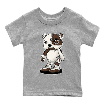 AJ12 Baroque Brown shirts to match jordans Cyborg Bear best t shirts to wear with jordans SoleFly x Jordan 12 Baroque Brown match shoes to clothes SNRT Sneaker Tees Youth Baby Heather Grey 2 tee