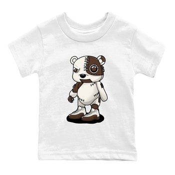 AJ12 Baroque Brown shirts to match jordans Cyborg Bear best t shirts to wear with jordans SoleFly x Jordan 12 Baroque Brown match shoes to clothes SNRT Sneaker Tees Youth Baby White 2 tee