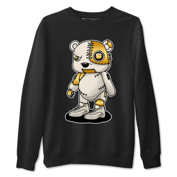 12s Phantom shirts to match jordans Cyborg Bear sneaker match tees Air Jordan 12 WMNS Phantom match shoes to clothes SNRT Sneaker Tees unisex cotton Black 2 shirts