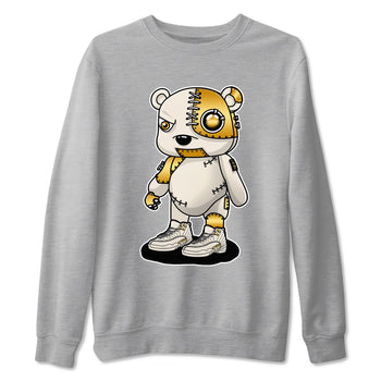 12s Phantom shirts to match jordans Cyborg Bear sneaker match tees Air Jordan 12 WMNS Phantom match shoes to clothes SNRT Sneaker Tees unisex cotton Heather Grey 2 shirts