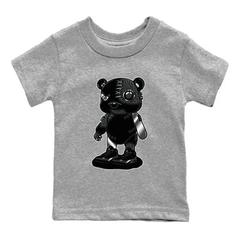 Air Jordan 3 Black Cat shirts to match jordans Cyborg Bear sneaker match tees Jordan 3 Retro Black Cat best t shirts to wear with jordans SNRT Sneaker Tees Youth Baby Heather Grey 2 tee