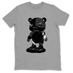 Air Jordan 3 Black Cat shirts to match jordans Cyborg Bear sneaker match tees Jordan 3 Retro Black Cat best t shirts to wear with jordans SNRT Sneaker Tees unisex cotton Heather Grey 2 shirts