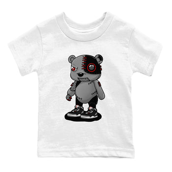3s Black Cement shirts to match jordans Cyborg Bear sneaker match tees Air Jordan 3 Retro OG Black Cement match shoes to clothes SNRT Sneaker Tees Youth Baby White 2 tee