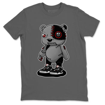 3s Black Cement shirts to match jordans Cyborg Bear sneaker match tees Air Jordan 3 Retro OG Black Cement match shoes to clothes SNRT Sneaker Tees unisex cotton Cool Grey 2 shirts