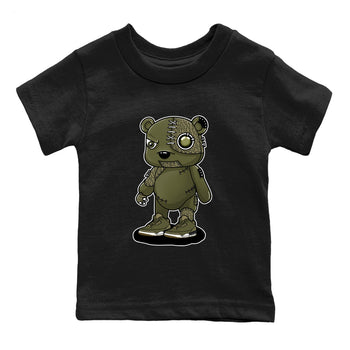 Sneaker Threads – Sneaker Threads To Match Air Jordan 3 Family Affair Shoes – Cyborg Bear Kids T-Shirt Black 2