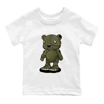 Sneaker Threads – Sneaker Threads To Match Air Jordan 3 Family Affair Shoes – Cyborg Bear Kids T-Shirt White 2