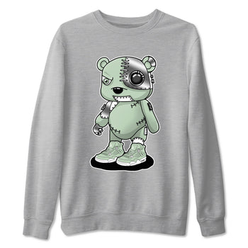 4s seafoam shirts to match jordans Cyborg Bear sneaker match tees Air Jordan 4 Abundance match shoes to clothes SNRT Sneaker Tees unisex cotton Heather Grey 2 shirts