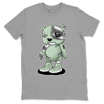 4s seafoam shirts to match jordans Cyborg Bear sneaker match tees Air Jordan 4 Abundance match shoes to clothes SNRT Sneaker Tees unisex cotton Heather Grey 2 shirts