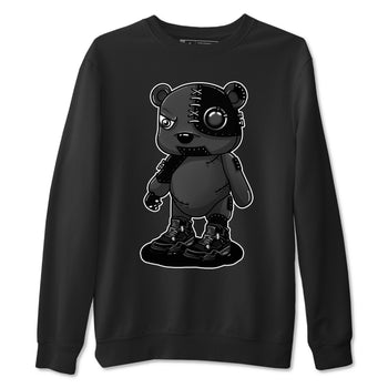 4s Black Cat shirts to match jordans Cyborg Bear sneaker match tees Air Jordan 4 Black Cat match shoes to clothes SNRT Sneaker Tees unisex cotton Black 2 shirts