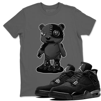 4s Black Cat shirts to match jordans Cyborg Bear sneaker match tees Air Jordan 4 Black Cat match shoes to clothes SNRT Sneaker Tees unisex cotton Cool Grey 1 shirts