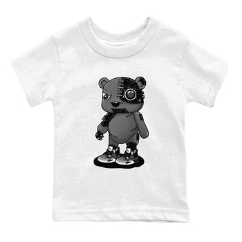 4s Fear shirts to match jordans Cyborg Bear sneaker match tees Air Jordan 4 Retro Fear match shoes to clothes SNRT Sneaker Tees Youth Baby White 2 tee