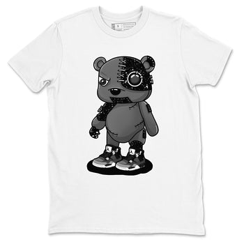4s Fear shirts to match jordans Cyborg Bear sneaker match tees Air Jordan 4 Retro Fear match shoes to clothes SNRT Sneaker Tees unisex cotton White 2 shirts