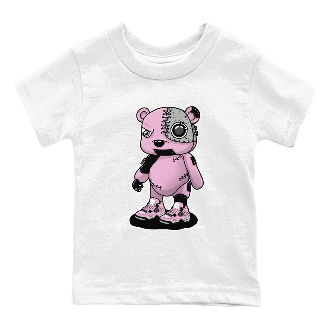 4s Retro Orchid shirts to match jordans Cyborg Bear sneaker match tees Air Jordan 4 WMNS Orchid match shoes to clothes SNRT Sneaker Tees Youth Baby White 2 tee