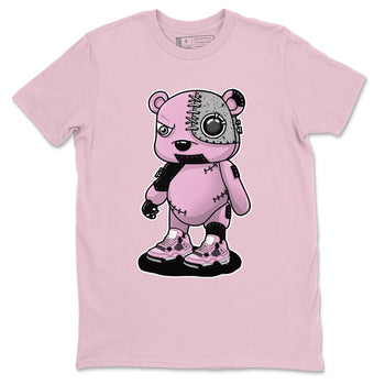 4s Retro Orchid shirts to match jordans Cyborg Bear sneaker match tees Air Jordan 4 WMNS Orchid match shoes to clothes SNRT Sneaker Tees unisex cotton Pink 2 shirts